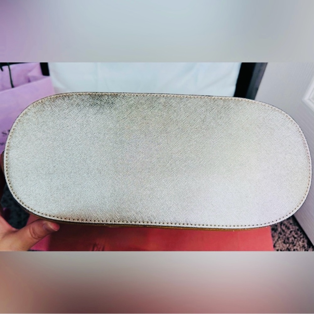 Kate Spade Lrg Gold Glitter Tote Shoulder Bag NWT - Picture 14 of 17